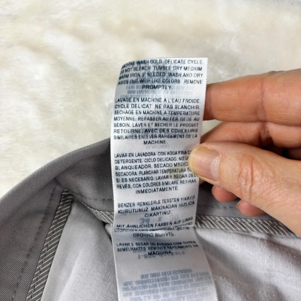 Dockers Pants Mens‎ 35x29 Gray Classic Fit Iron Free Khaki Trousers Flat Front - Picture 5 of 10